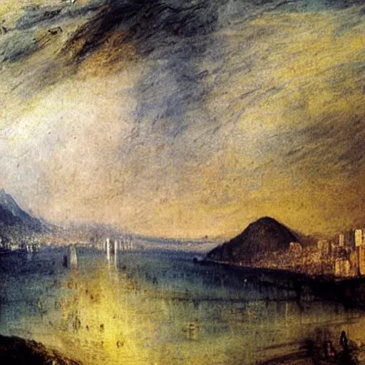 Prompt: rio de janeiro painted by william turner