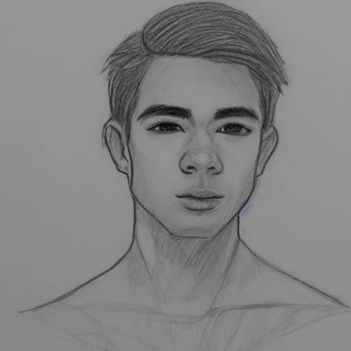 Image similar to detailed pencil sketch of a beta simp cuck