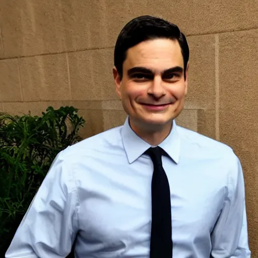 Prompt: ben shapiro wearing a dress