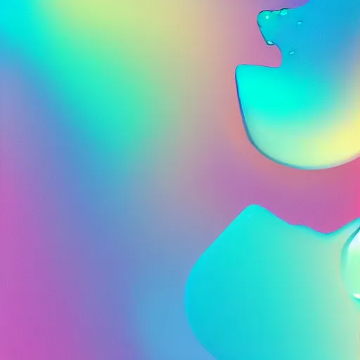 Prompt: high quality rendering of phone wallpaper, glossy fluid transulcent shapes in pastel colors floating, octane, redshift, 4k