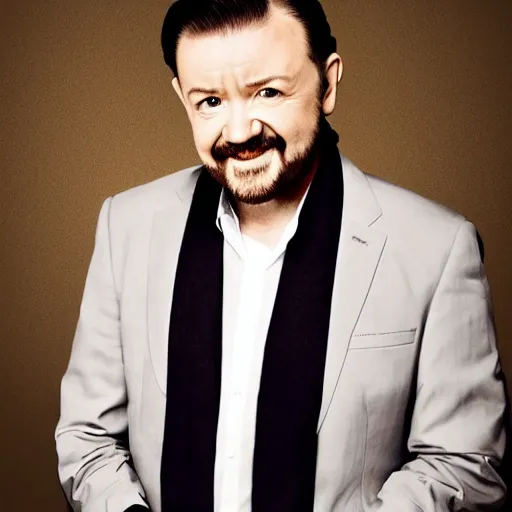 Prompt: tom cruz as ricky gervais