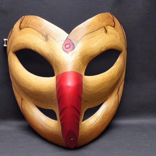 Image similar to snake wooden mask