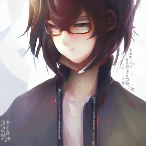 Image similar to anime portrait of MigMig as an anime boy by Stanley Artgerm Lau, WLOP, Rossdraws, James Jean, Andrei Riabovitchev, Marc Simonetti, and Sakimichan, trending on artstation