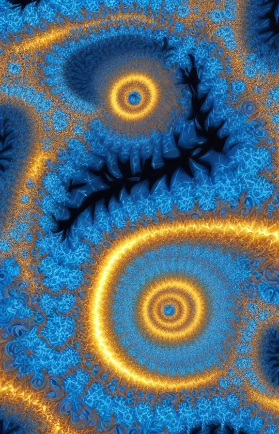 Image similar to collision between two fractal universes