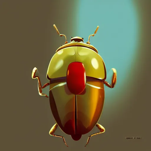 Image similar to goro fujita ilustration a beautiful shiny beetle by goro fujita, painting by goro fujita, sharp focus, highly detailed, artstation