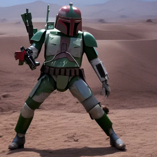 Prompt: Film still of Boba Fett, from Up (2009)