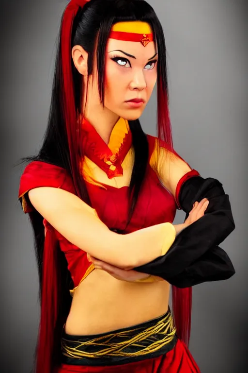 Image similar to photo of real life Azula from Avatar