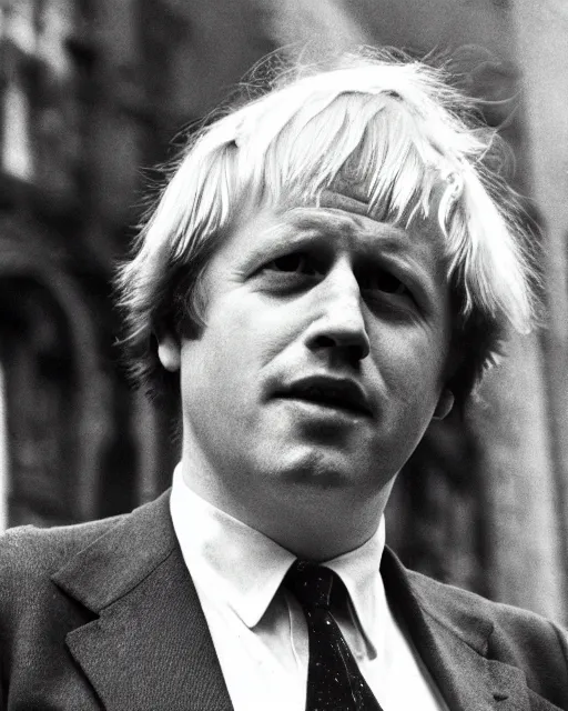 Image similar to a 1 9 7 0 s portrait of boris johnson