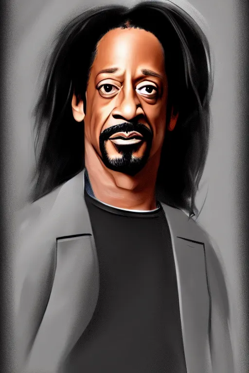 Image similar to full length portrait of katt williams, digital painting, trending on artstation, concept art, sharp focus, illustration, art by aficionados and leonard and suli beli