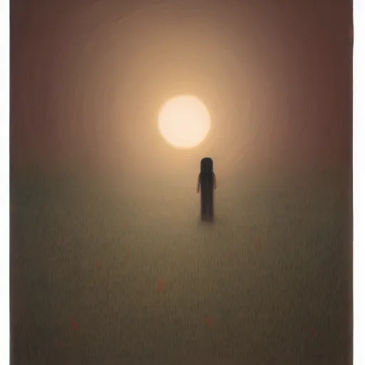 Image similar to the liminal space between day and night. extremely detailed Duy Huynh painting. 8k. W-1024 H-1024