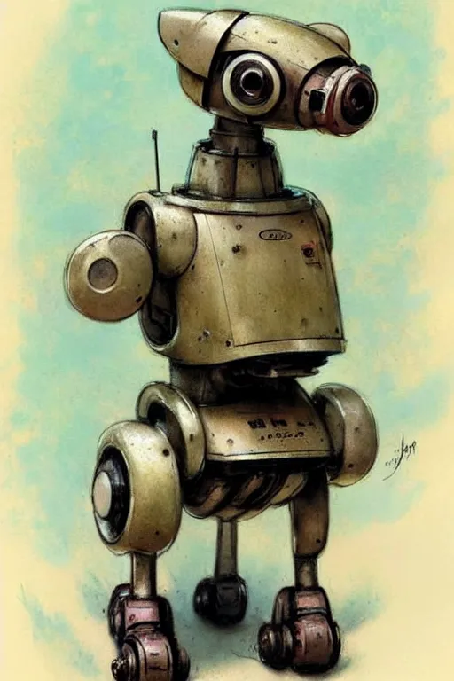 Image similar to (((((1950s retro robot dog . muted colors.))))) by Jean-Baptiste Monge !!!!!!!!!!!!!!!!!!!!!!!!!!!