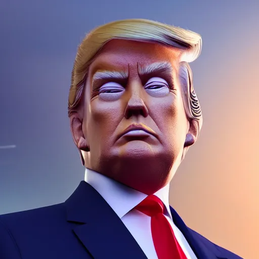 Prompt: Donald Trump with sphinx body, realistic artstyle, wide shot, dramatic lighting, octane render, hyperrealistic, high quality, highly detailed, HD, beautiful, cinematic, 8k, unreal engine, facial accuracy, symmetrical