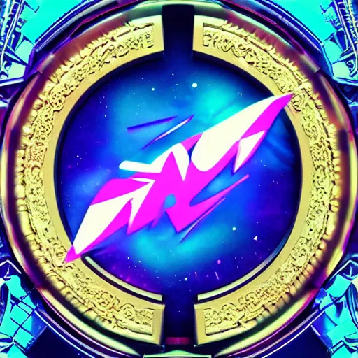 Image similar to a and w vaporwave logo, digital art, cosmic, 3 d high definition, trending on art station, photorealistic, high resolution, 8 k, octane, hyper detailed, insane details, intricate, elite, ornate, elegant trend, highly detailed and intricate, sharp focus, photography, unreal engine