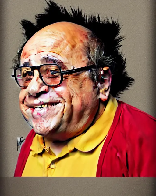 Image similar to painting portrait of danny devito as an egg, cartoon, warm lighting, danny devito has an egg body, movie poster, illustration by bartek fedyczak, erak note, tooth wu, neil richards, kan liu, siwoo kim, jisu choe, trending on art station