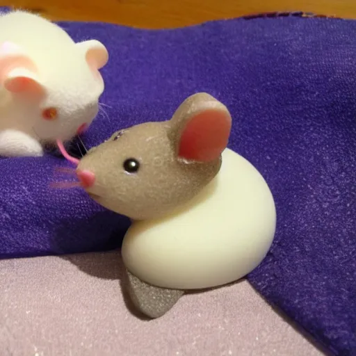 Image similar to mouse and kitty made out of soap