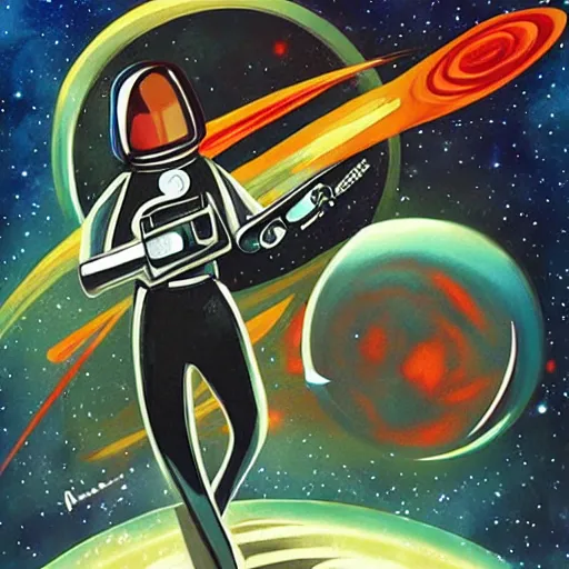 Prompt: space opera artwork