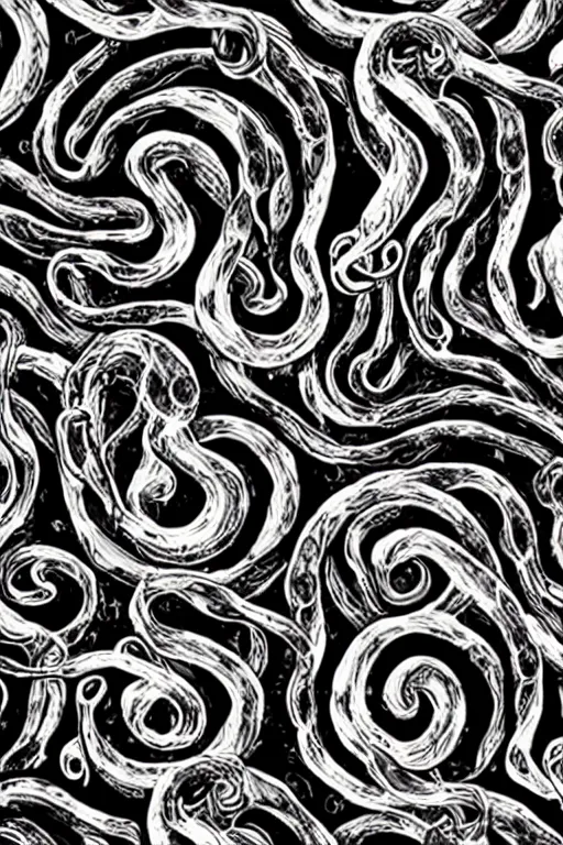 Prompt: Tentacle wallpaper, Andrzej zulawski