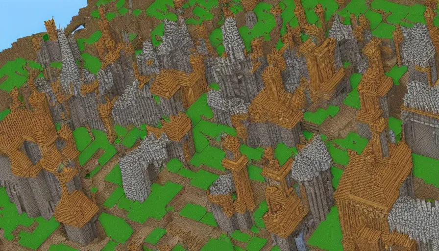 Image similar to a scene from game of thrones but it takes place in minecraft