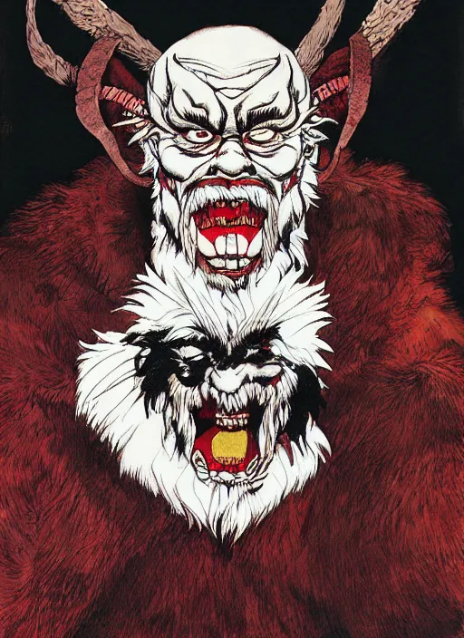 Image similar to krampus portrait by katsuhiru otomo