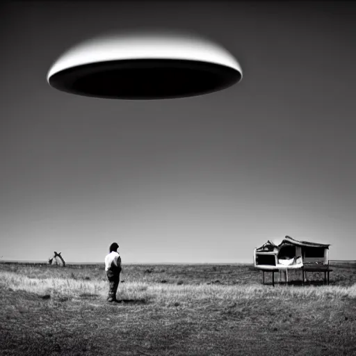 Image similar to ufo ignoring the laws of physics. person watching. entries in the 2 0 2 0 sony world photography awards.