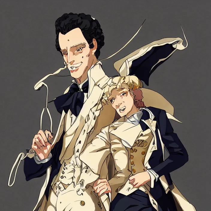 Image similar to The Portrait of The Napoleon of Crime James Moriarty, Anime Fantasy Illustration by Tomoyuki Yamasaki, Kyoto Studio, Madhouse, Ufotable, trending on artstation