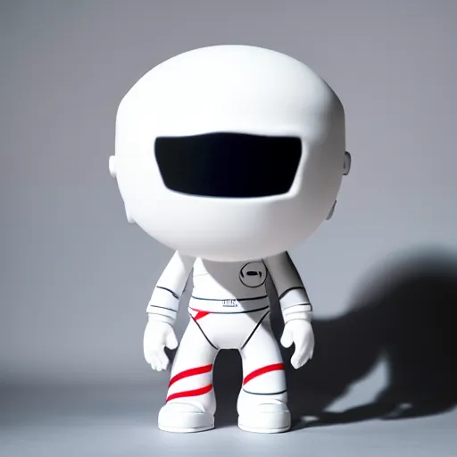 Image similar to an all white art vinyl figure, in the style of kidrobot, sket - one x iamretro, kenny wong x pop mart, space molly, frank kozik, guggimon, studio lighting, subsurface diffusion, 8 k