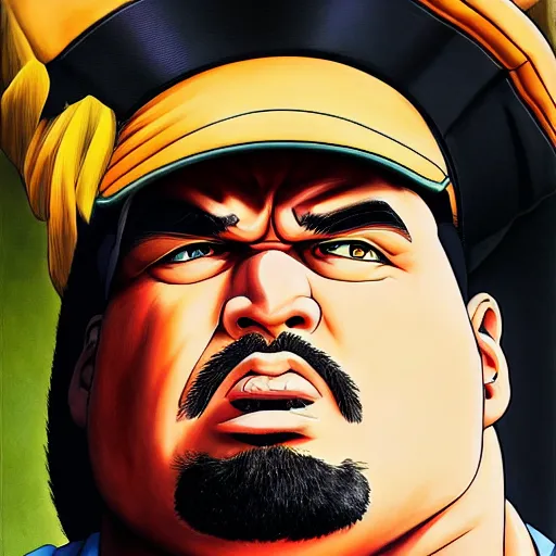 Prompt: ultra realistic portrait painting of big pun, art by akira toriyama, 4 k, dragon ball artstyle, cel shaded, highly detailed, epic lighting