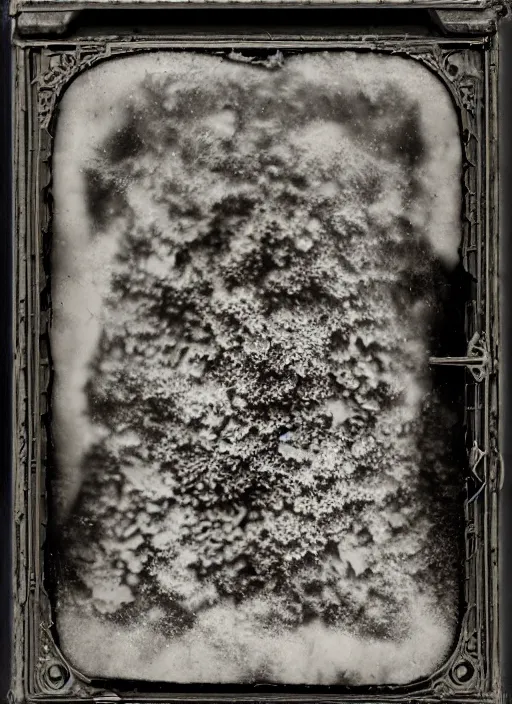 Image similar to old wetplate daguerreotype invention of entrophy, explosion of data fragments, fractal, intricate, elegant, highly detailed, parallax, leica, medium format, subsurface scattering, by joan eardly