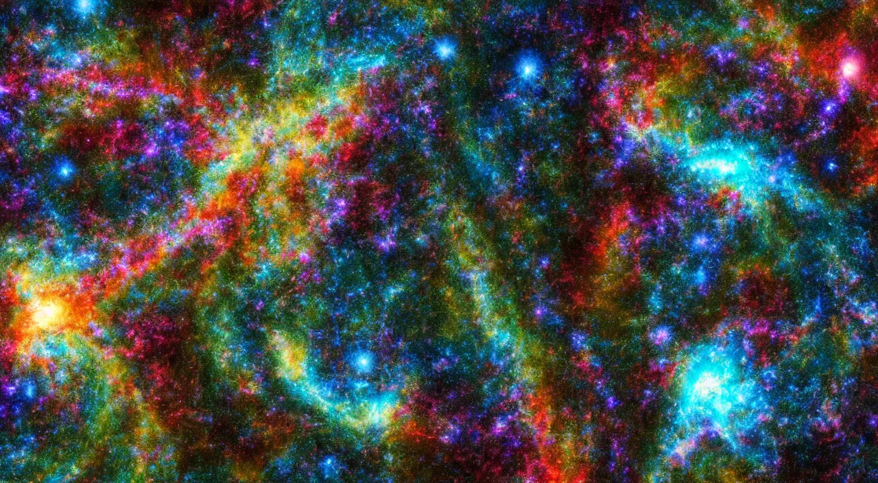 Image similar to endless fractal seen inside galaxies in outspace, hyperdetailed, 4 k