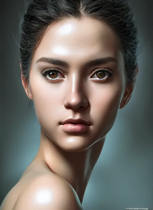 Prompt: photo of a gorgeous young woman in the style of stefan kostic, realistic, sharp focus, 8 k high definition, insanely detailed, intricate, elegant, art by david cronenberg and stanley lau and artgerm and yoshitako amano