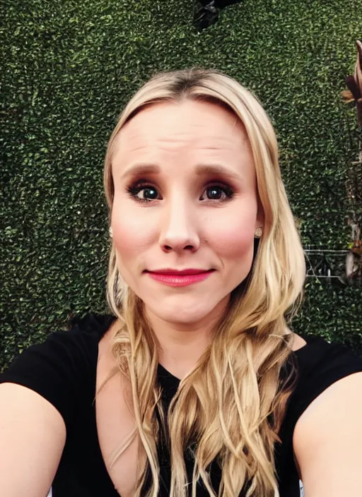 Image similar to pov, first person view of a date with kristen bell