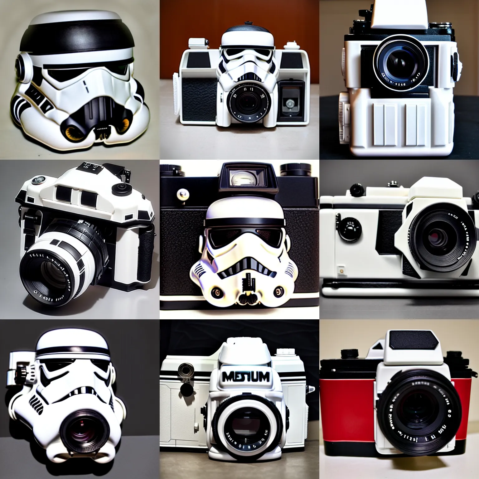 Prompt: storm trooper medium format medium format camera!!!!!!!!!