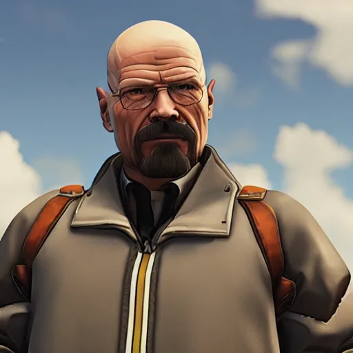 Image similar to walter white in overwatch