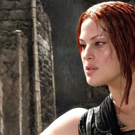 Image similar to a still of ashley graham from resident evil 4 in game of thrones ( 2 0 1 1 )