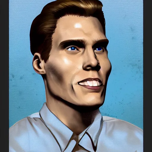 Image similar to Jerma in the style of Miguel Vasquez, 4k resolution, 8k resolution, HD Quality, highly detailed, very detailed, detailed, studio quality lighting, digital art, trending on Artstation, in the style of Miguel Vasquez