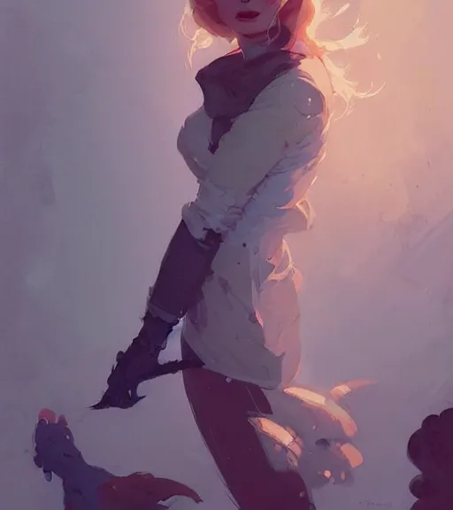 Image similar to portrait of cullen with a beautiful woman he loves by atey ghailan, by greg rutkowski, by greg tocchini, by james gilleard, by joe fenton, by kaethe butcher, dynamic lighting, gradient light blue, brown, blonde cream and white color scheme, grunge aesthetic