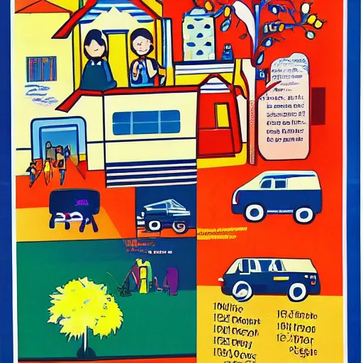 Image similar to 1 9 9 0 s singaporean public education poster for neighbourhoods