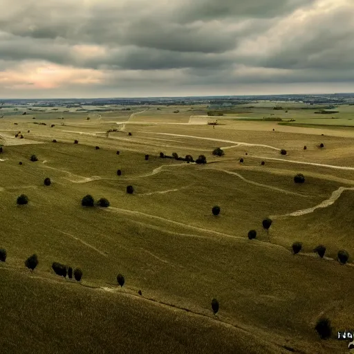 Image similar to world war 1 battlefield of france, 4 k, high resolution, still, landscape, hd, dslr, hyper realistic