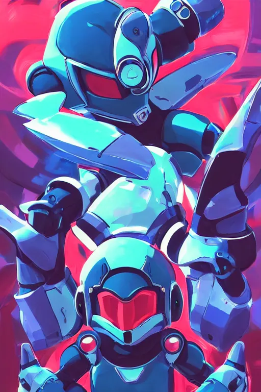 Image similar to robot ninja mask helmet megaman x zero rockman 2 0 2 2 switch game boss legacy collection fanart artsation, art gta 5 comics, behance hd by jesper ejsing, by rhads, makoto shinkai and lois van baarle, ilya kuvshinov, rossdraws global illumination ray tracing