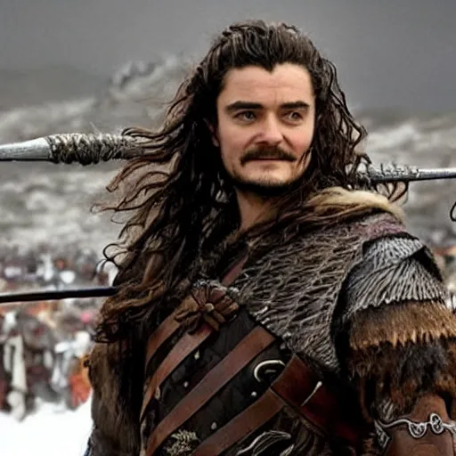 Image similar to Orlando Bloom as Gimli