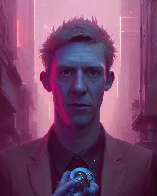 Prompt: highly detailed surreal vfx portrait of a postcyberpunk mage stephen bliss, unreal engine, greg rutkowski, loish, rhads, beeple, makoto shinkai and lois van baarle, ilya kuvshinov, rossdraws, tom bagshaw, alphonse mucha, global illumination, detailed and intricate environment