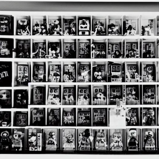 Prompt: lego collection of universal studios classic horror films in black and white. advertising photograph, photographic, 3 5 mm