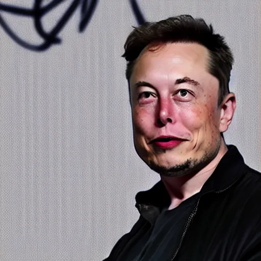Prompt: photo of Elon Musk with long blond hair