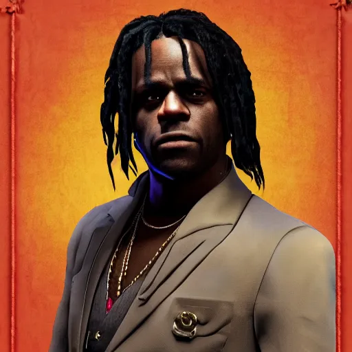 Image similar to Rapper Chief Keef In Django redemption 2 digital art 4K quality super realistic