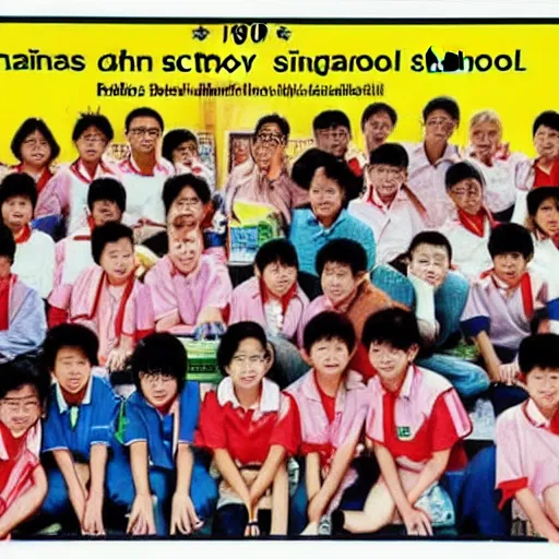 Image similar to 1 9 9 0 s singaporean public education poster for secondary schools