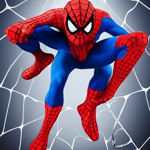 Image similar to spiderman taking medicine