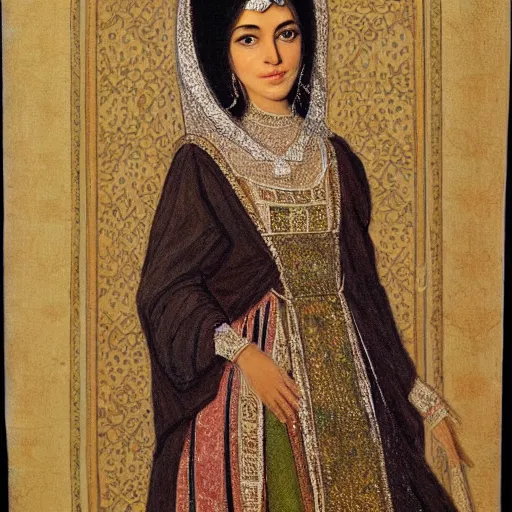 Image similar to Portrait of a Persian Princess who is an architect, beautiful princess