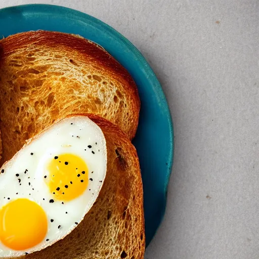 Image similar to egg on toast, hyper realistic, award winning food photography