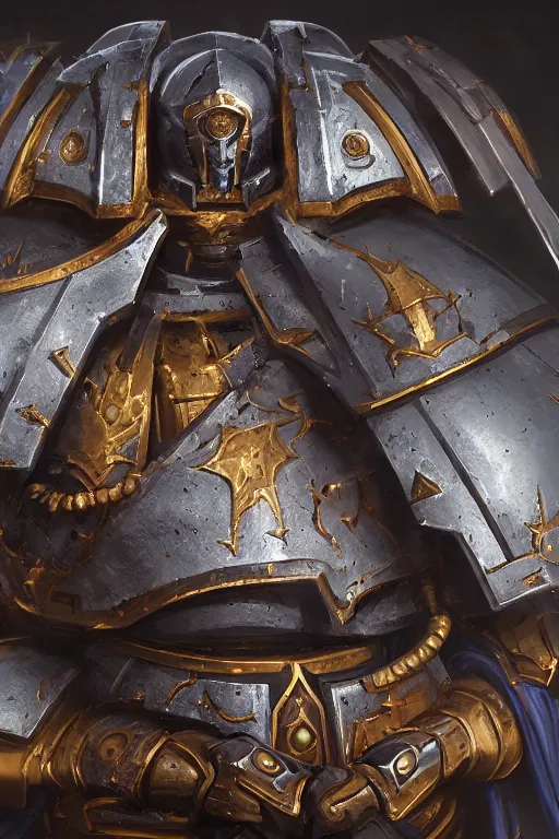 Image similar to armor portrait heros warhammer 4 0 k horus heresy fanart - the primarchs emperor by johannes helgeson animated with vfx concept artist & illustrator global illumination ray tracing hdr fanart arstation zbrush central hardmesh 8 k octane renderer comics stylized