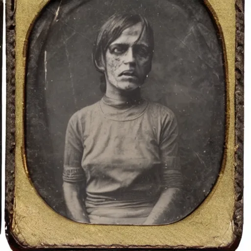 Image similar to tintype photo of a zombie